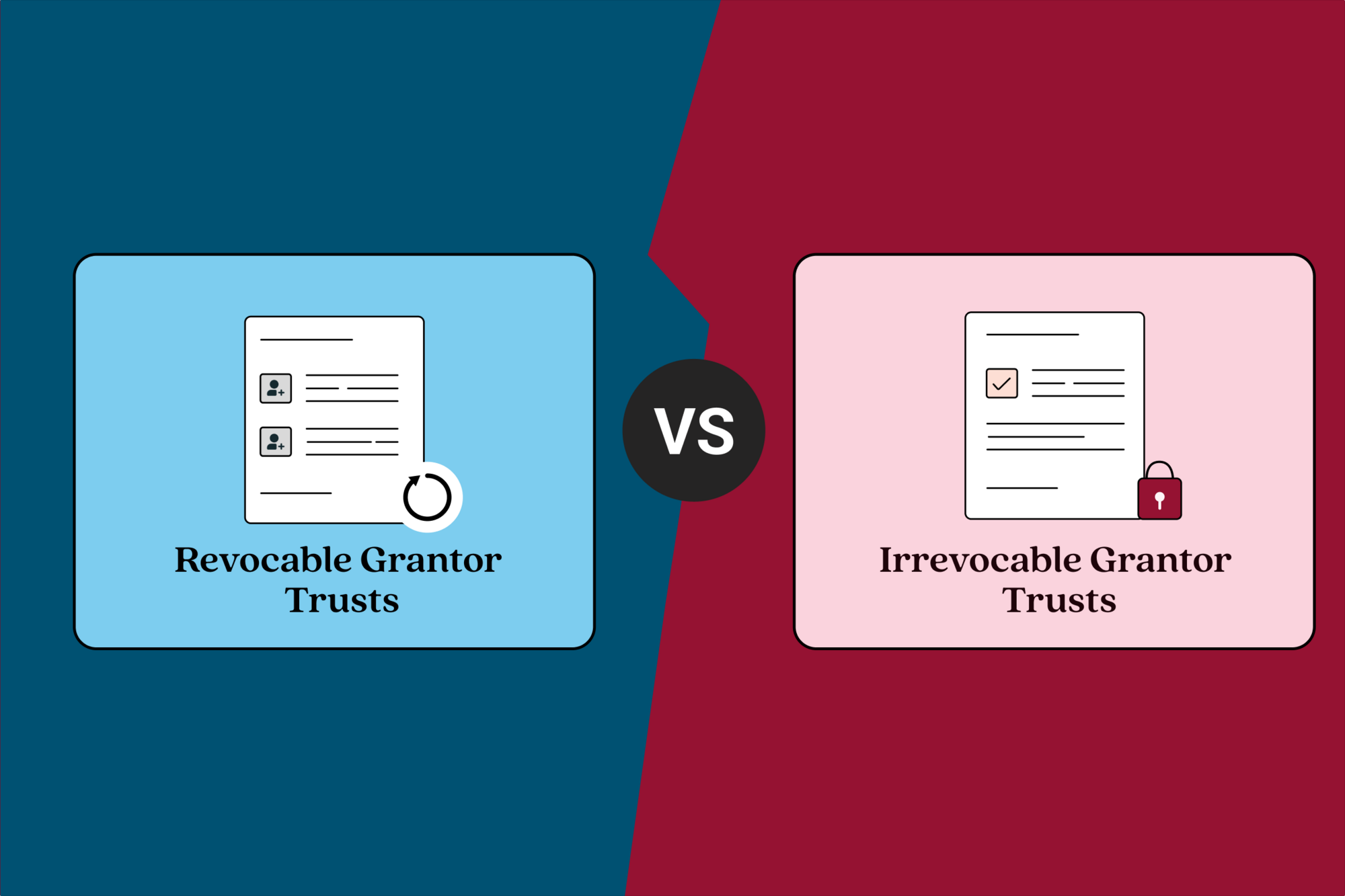 Differences between revocable and irrevocable trusts.