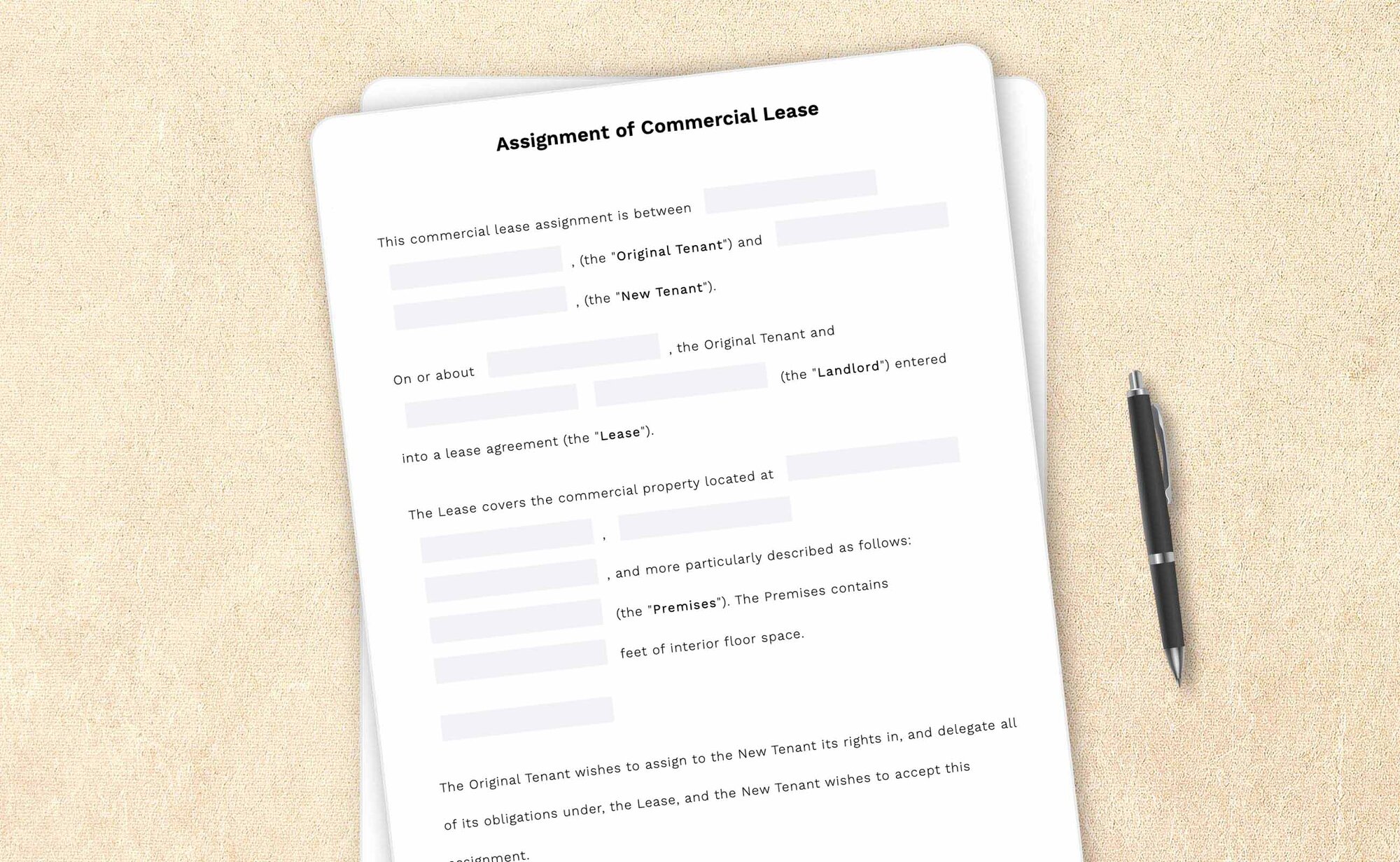 Free assignment of commercial lease template by LegalZoom. Create and download agreements for free!