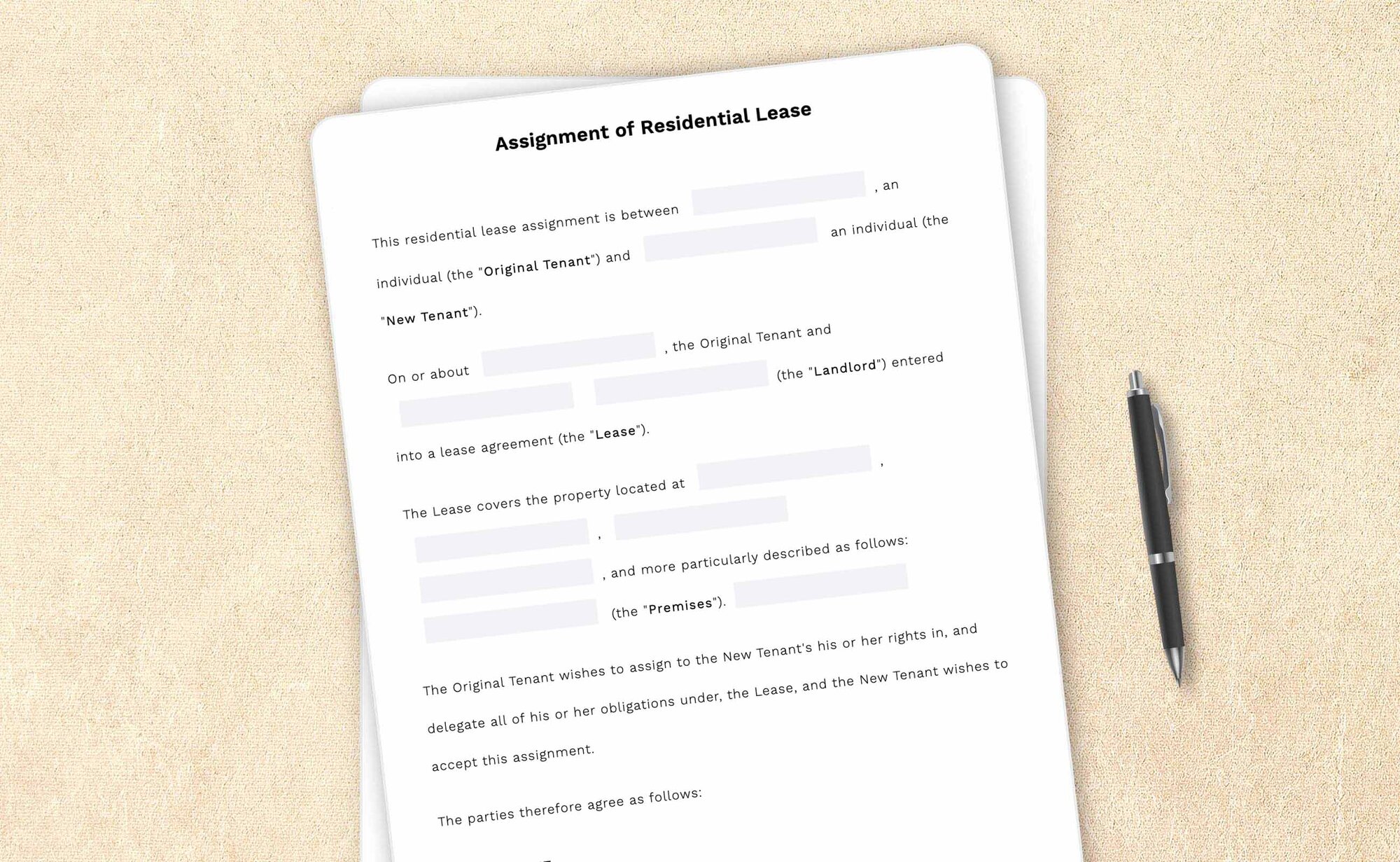 Free assignment of residential lease template by LegalZoom. Create and download agreements for free!