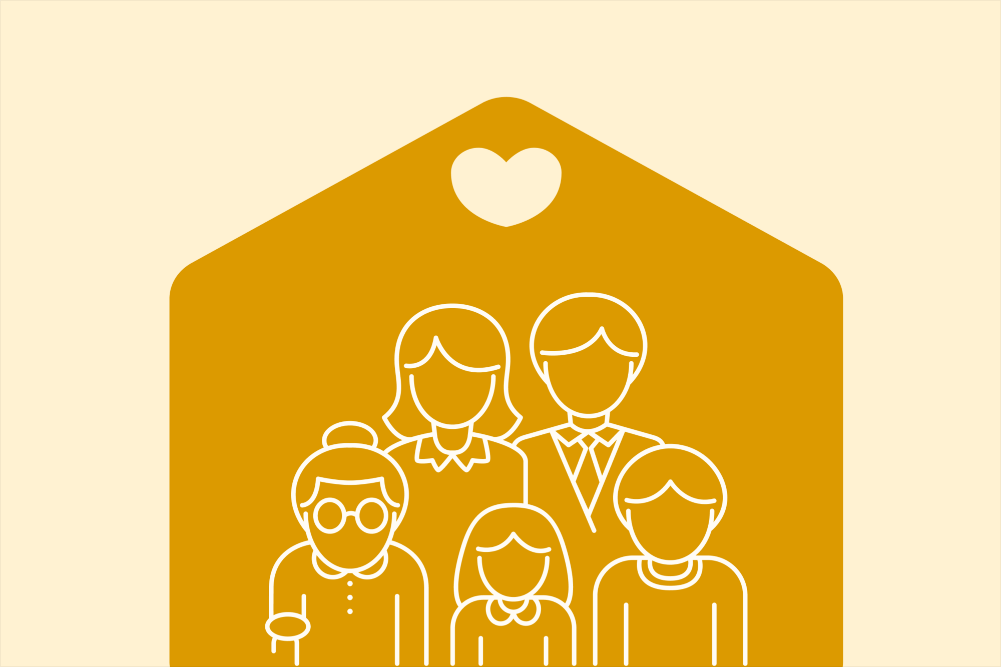 An illustrative picture of a family portrait including father, mother, and their three kids. In the course of the death of a parent, the responsibilities of a next of kin may involve critical aspects post-death, such as making necessary arrangements and completing the required paperwork. 