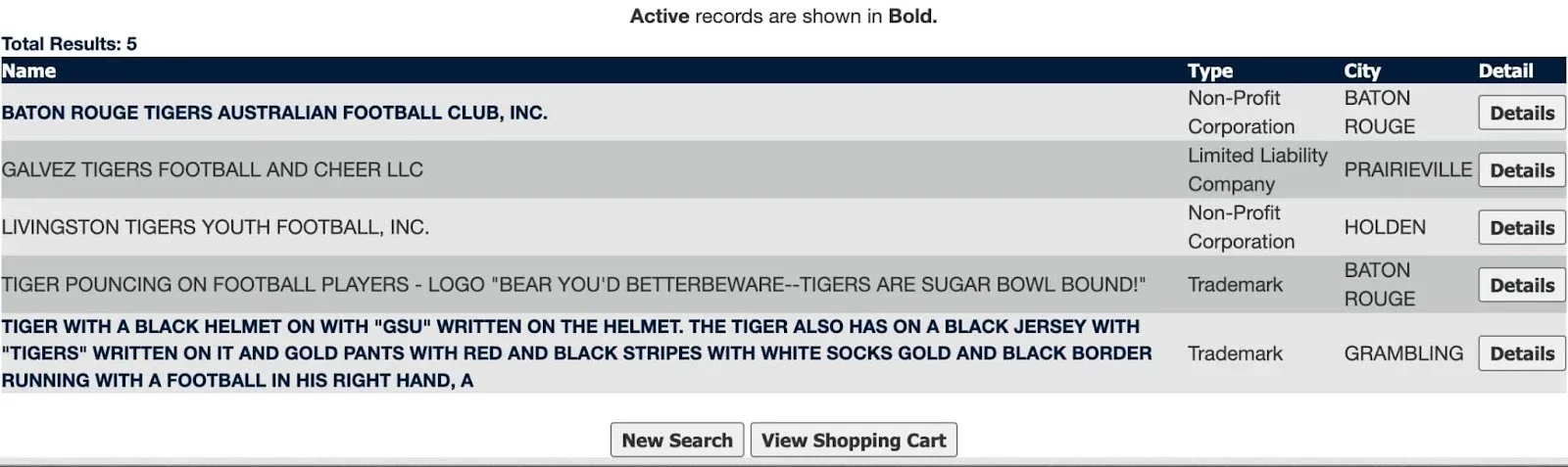 A screenshot shows more narrow search results.