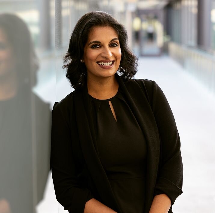 Portrait of Omaima P., trademark attorney.