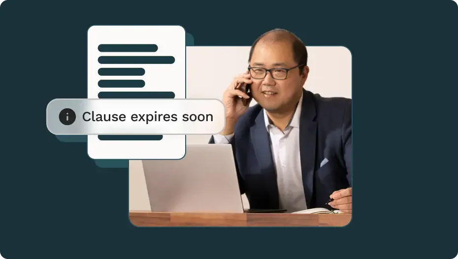 Asian man works on his laptop