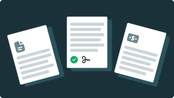 Trio of legal documents 