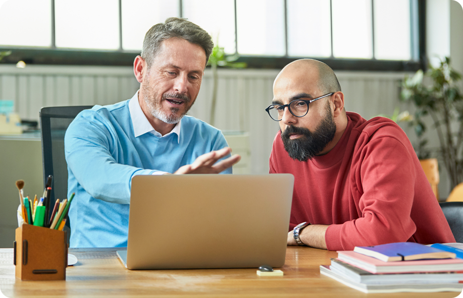 African American woman takes calls on her headset