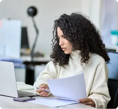 woman writing
