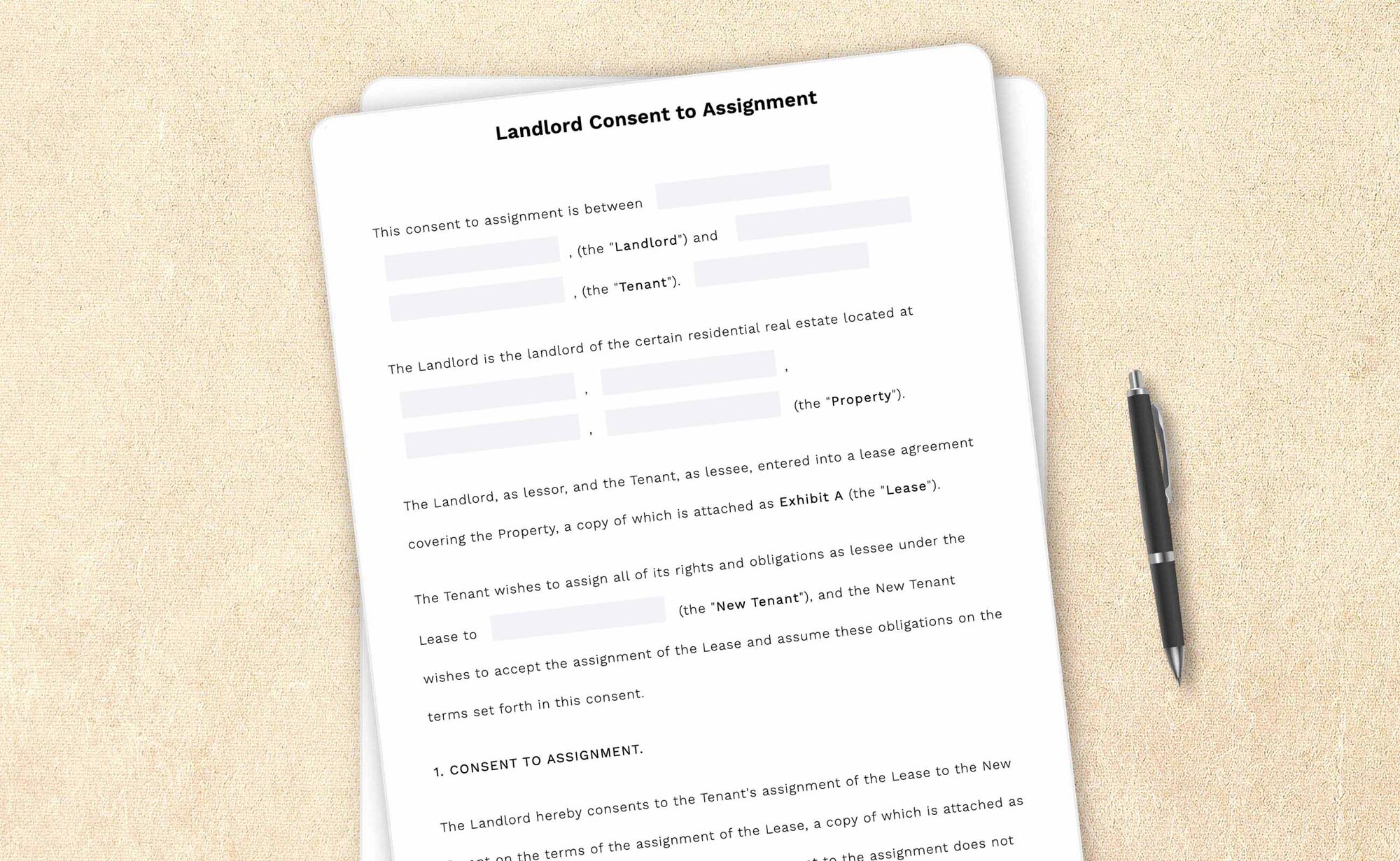 Free landlord consent to assignment template by LegalZoom. Create and download agreements for free!