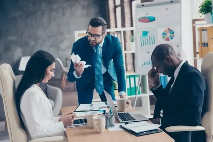 business partners arguing