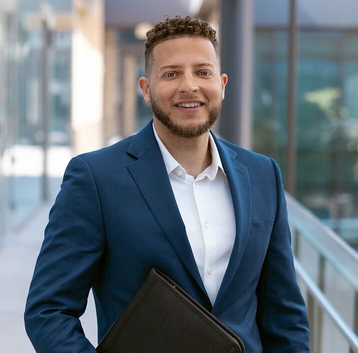 Portrait of Nick B., trademark attorney.