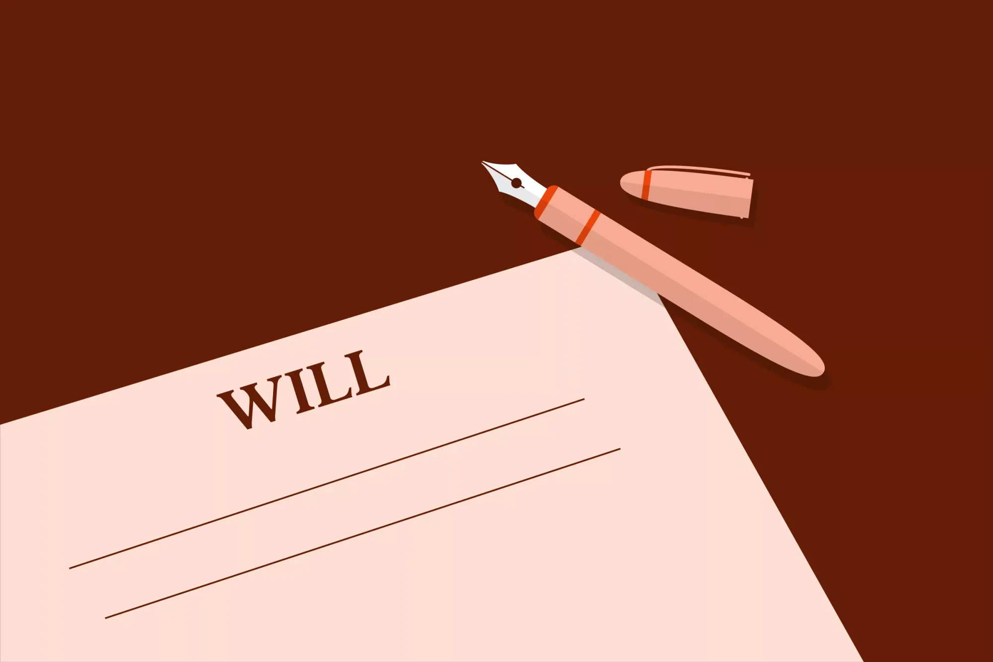 An illustration representing a will format. Learn how to write a will with step-by-step instructions.