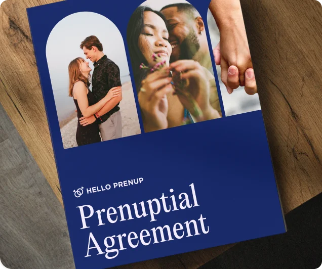 Photo of official state specific prenup