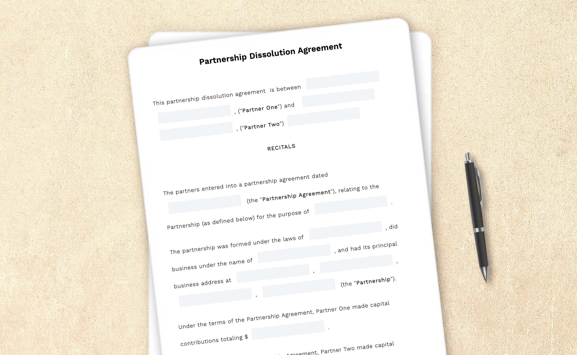 Free partnership dissolution agreement template by LegalZoom. Create and download agreements for free!