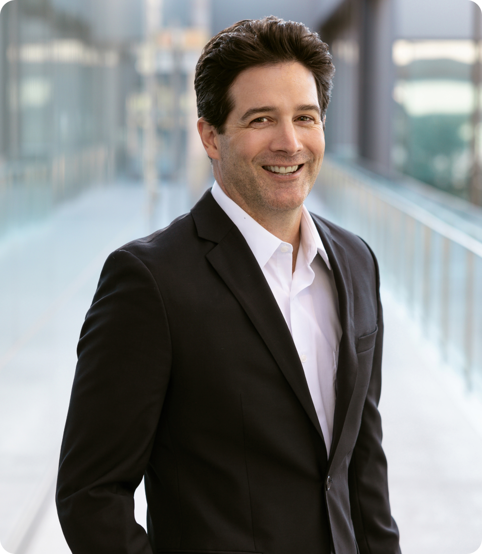 Brown-haired man with suit is ready to perform legal tasks