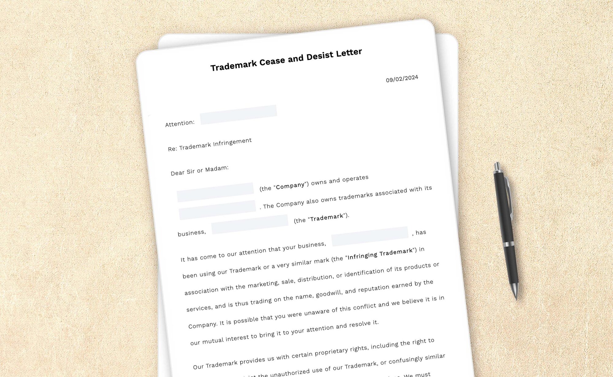 Free cease and desist letter template by LegalZoom. Create and download letters for free!