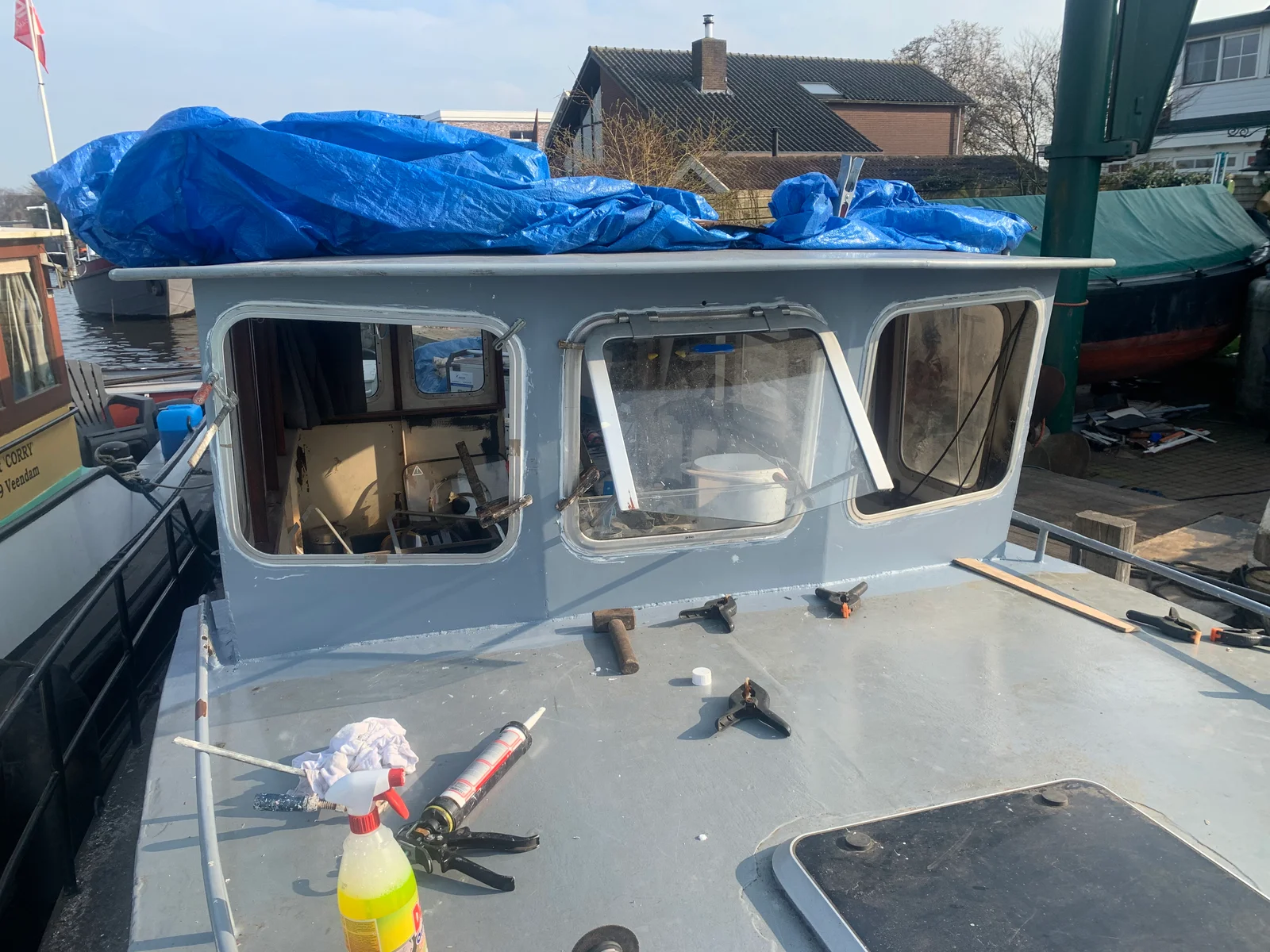 Refit & verbouwing voor woonschip, detailopname 3