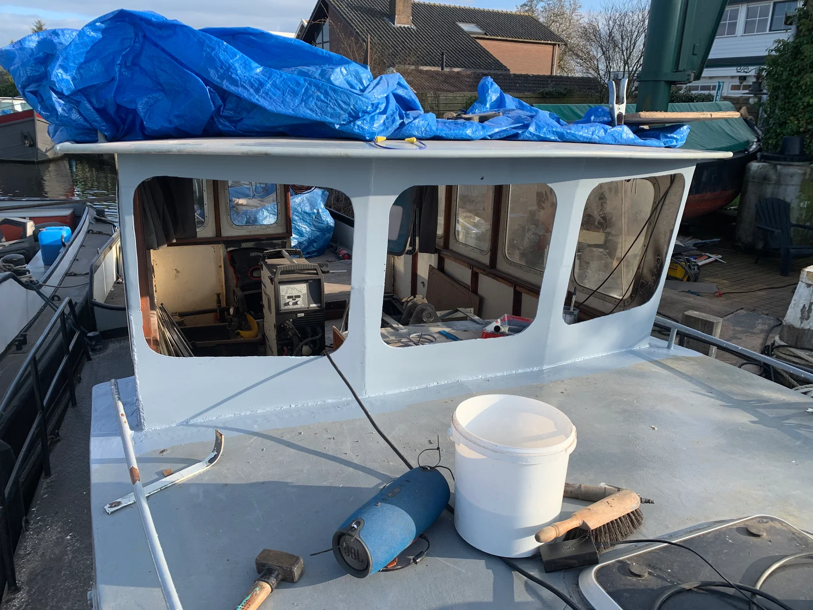 Refit & verbouwing voor woonschip, detailopname 2