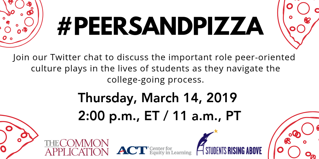Peer-to-peer influence in college admissions: Apply with a little help from your friends and pizza.
