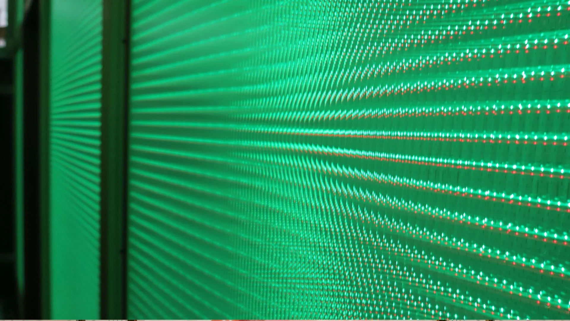 LED Light Sheets in a large wall display