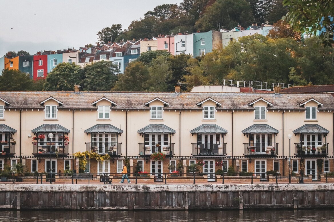 UK property along the riverside 