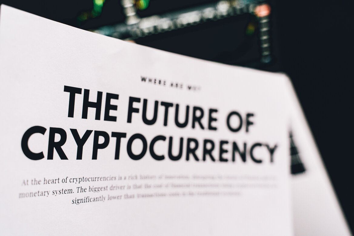 Newspaper headline reading The Future of Cryptocurrency, reflecting growing scrutiny of crypto tax reporting in the UK