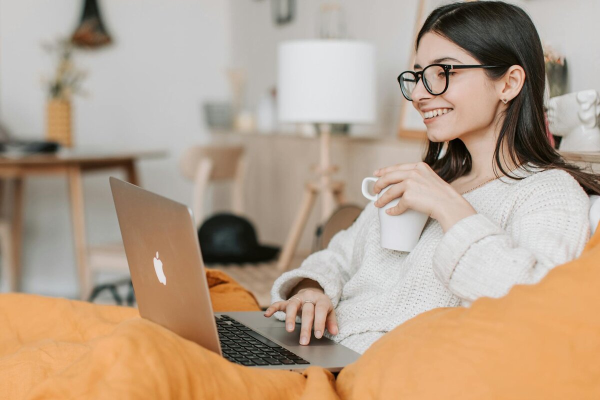 lady with cup of coffee