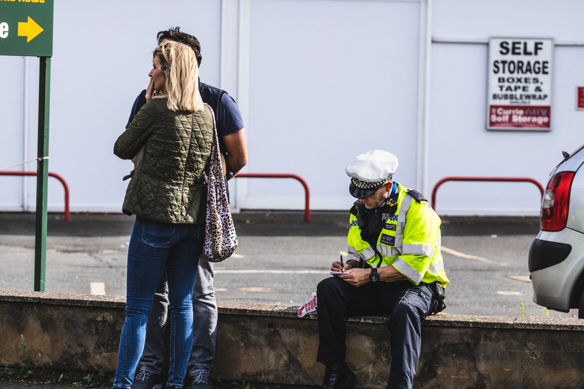 DVLA enforcer apprehending offenders