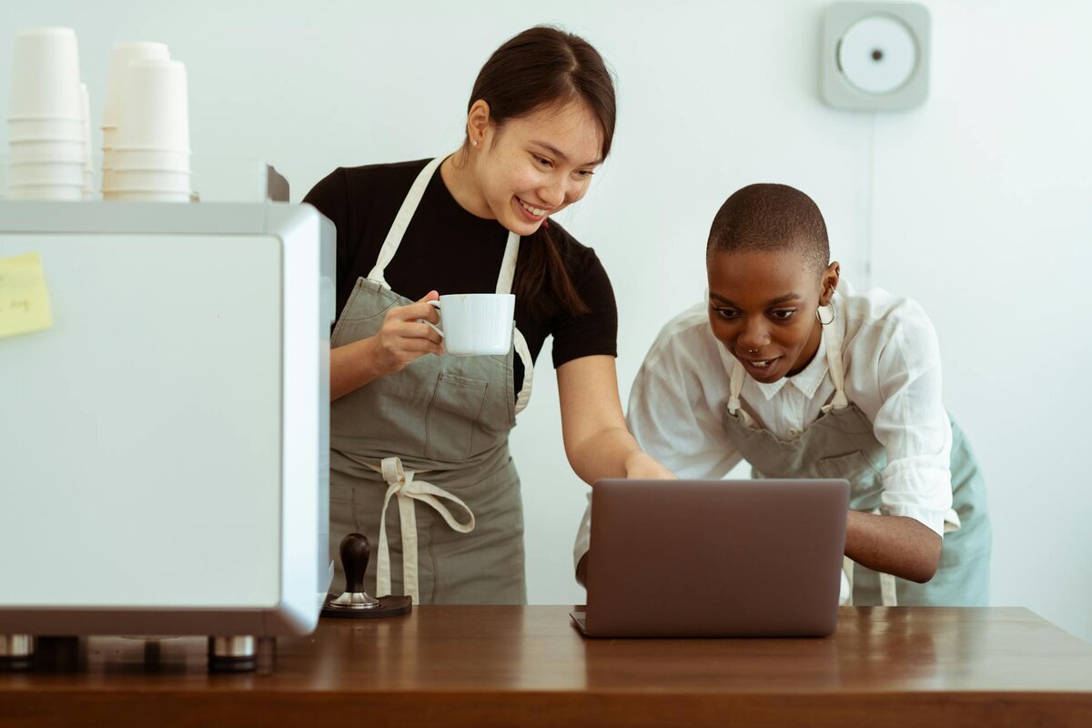 women on laptop
