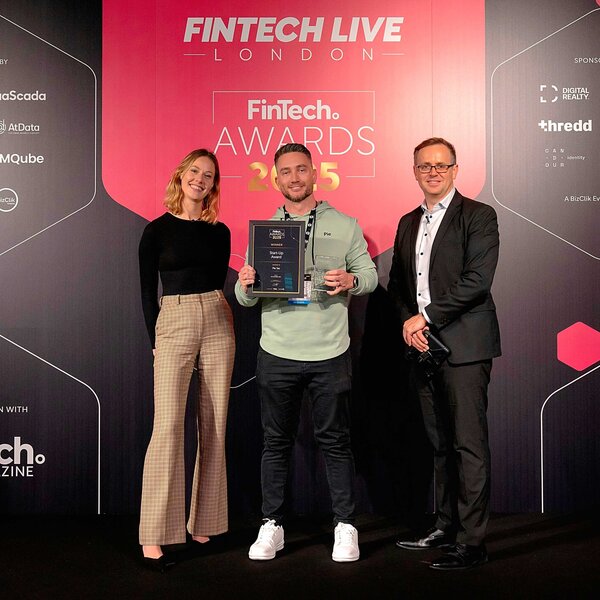 Pie wins big at the Global FinTech Awards during FinTech Live London 2025, joining leading innovators from Allica Bank, MQube, and Standard Chartered.