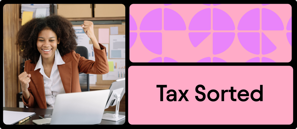 "Tax sorted" Director with clenched fist in excitement