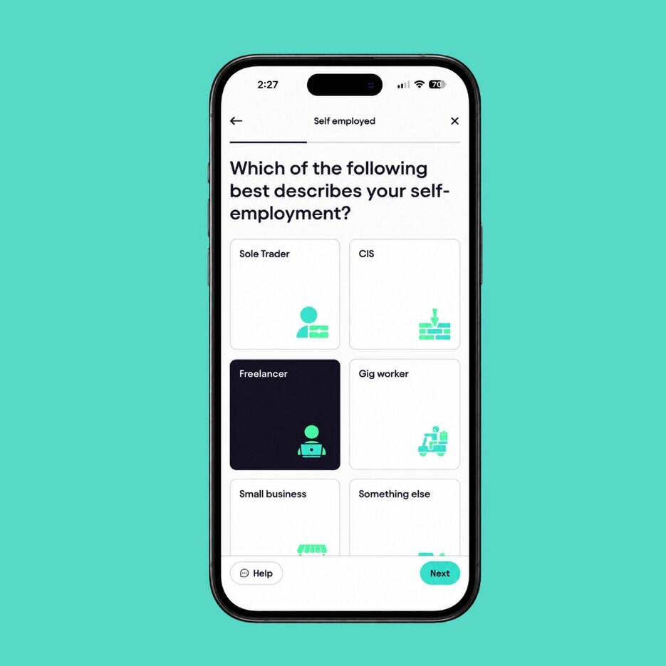 Select Your Self-Employment Category