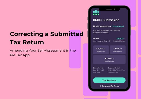Need to amend a tax return in the Pie Tax App? Learn how to correct and resubmit your return to HMRC. Follow our guide to ensure your personal details, income, and tax calculations are accurate, and avoid rejection with expert assistance.