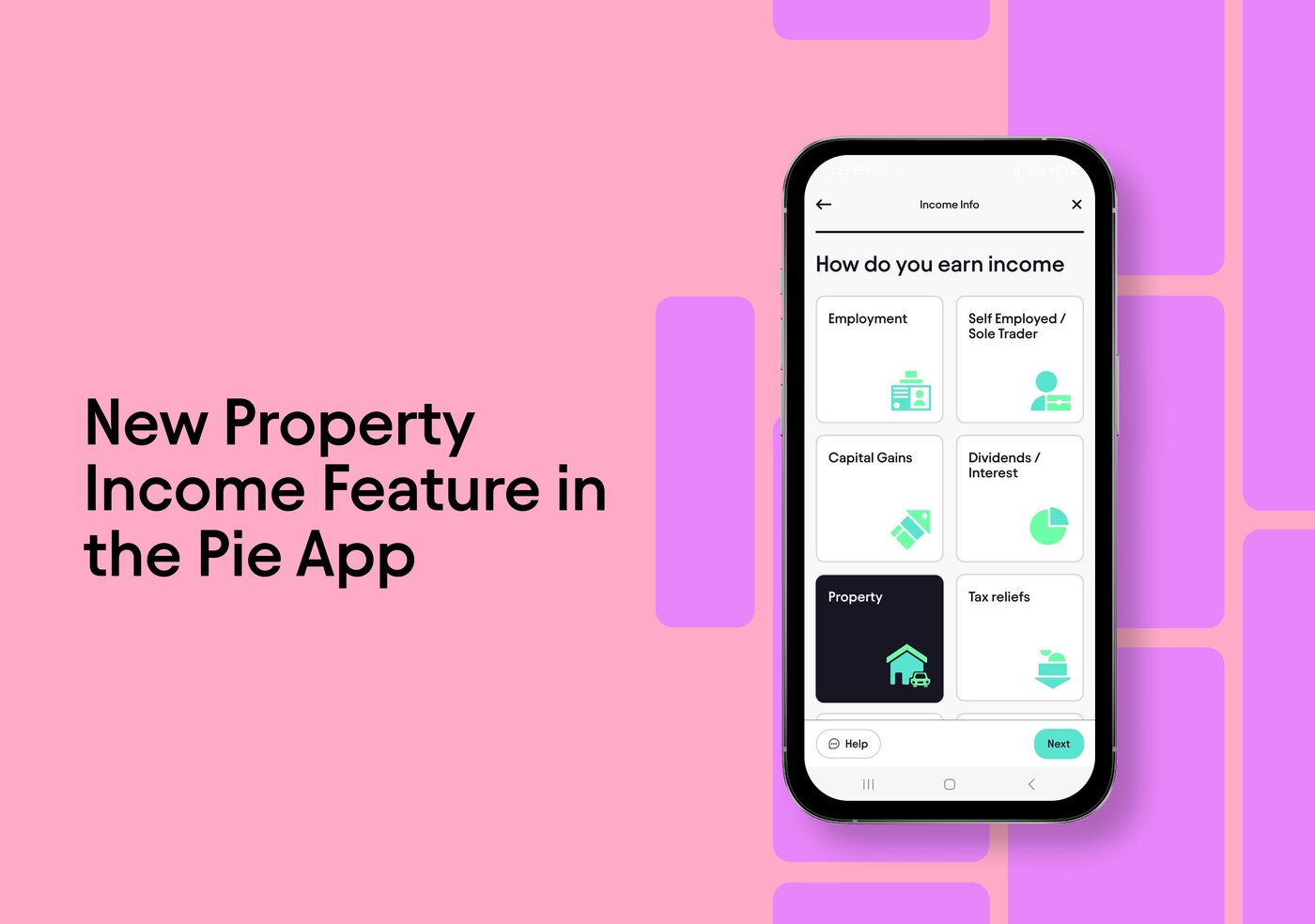 New Property Income Feature in the Pie App