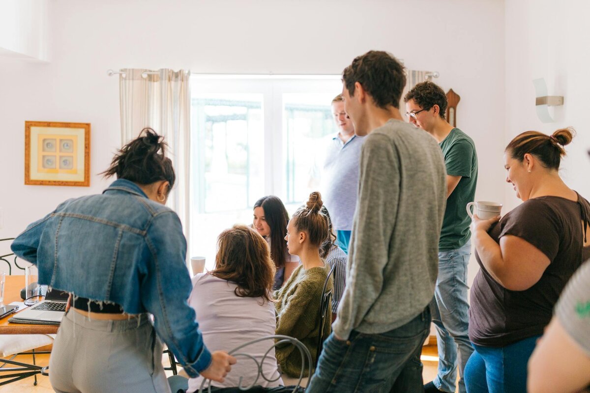 group of people in a meeting 