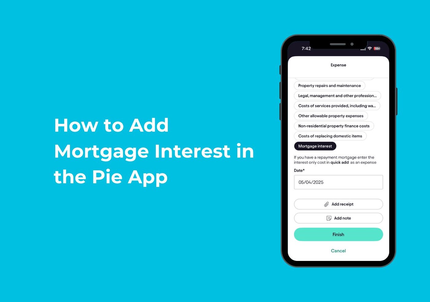 How to Add Mortgage Interest in the Pie App | Step-by-Step Guide
