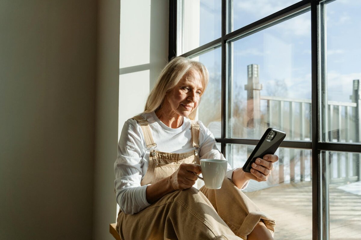woman by the window