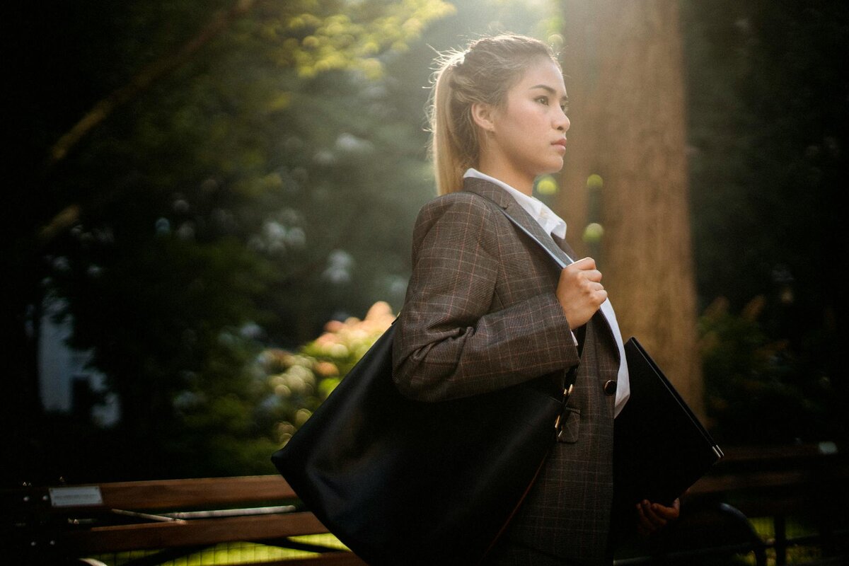 asian lady in suit