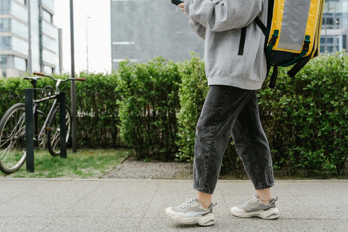 person delivering food