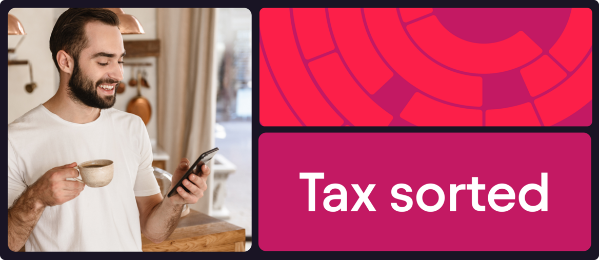 Common worker using pie for post filing management with tax sorted 