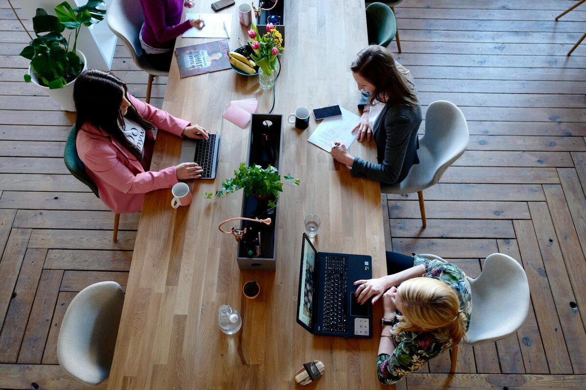 people sitting around table 