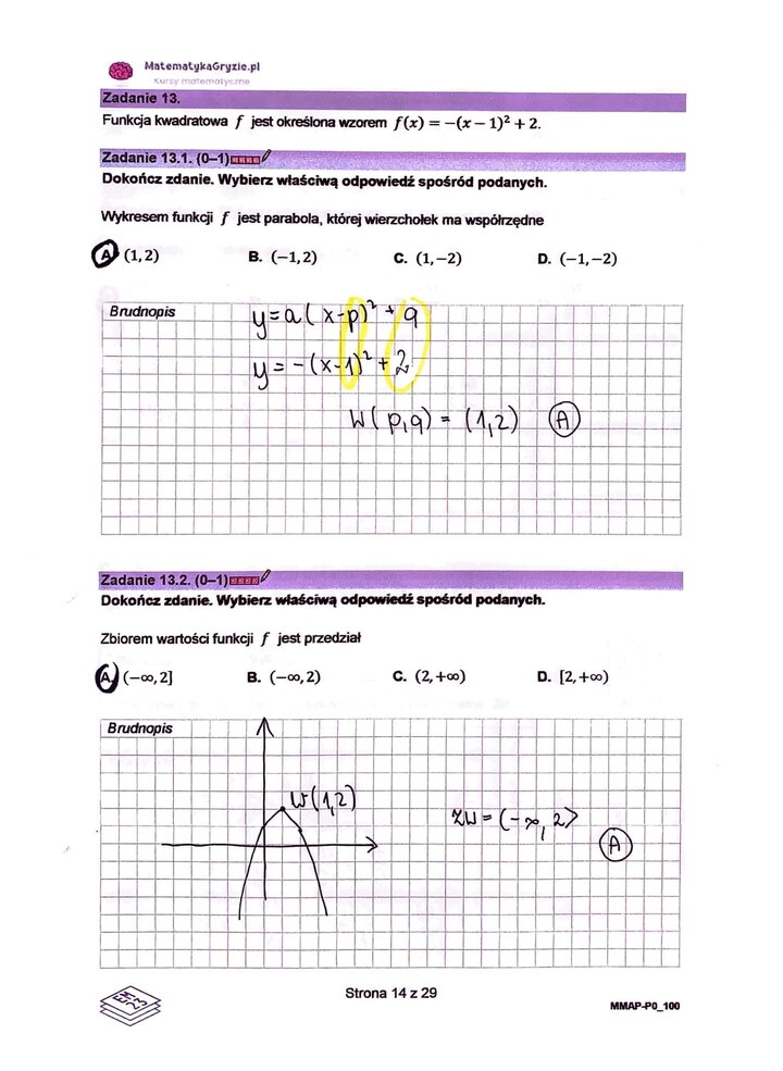 zadanie 13 matura próbna matematyka wrzesień 2022