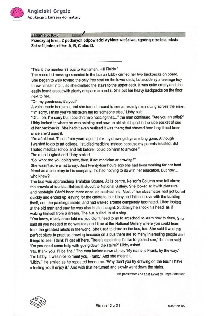 Teksty do zadań na rozumienie tekstu czytanego.