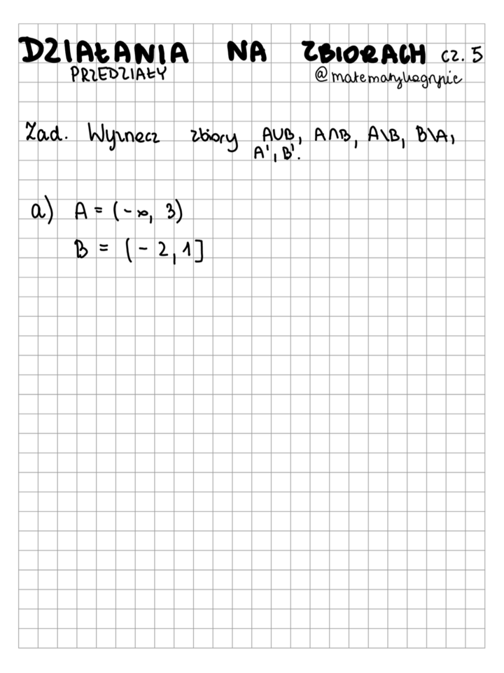 Działania na zbiorach cz. 5