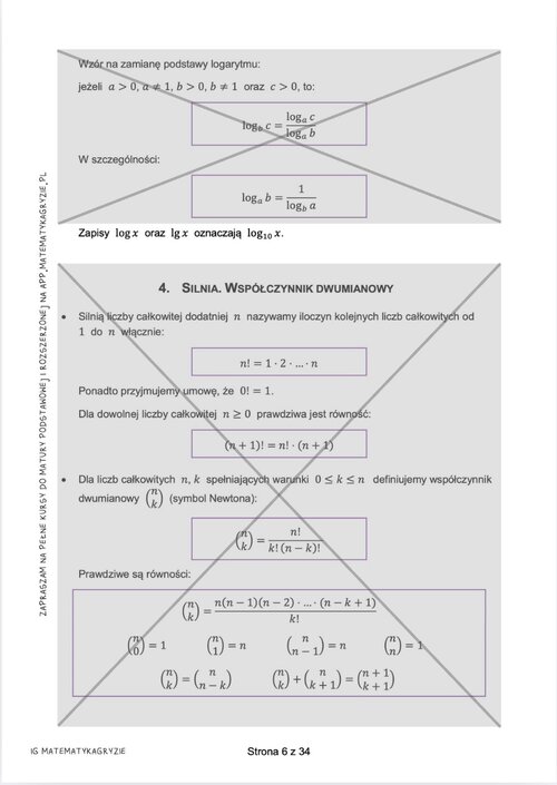 Tablice do nowej matury z dopisanymi wzorami cz.3, tablice maturalne