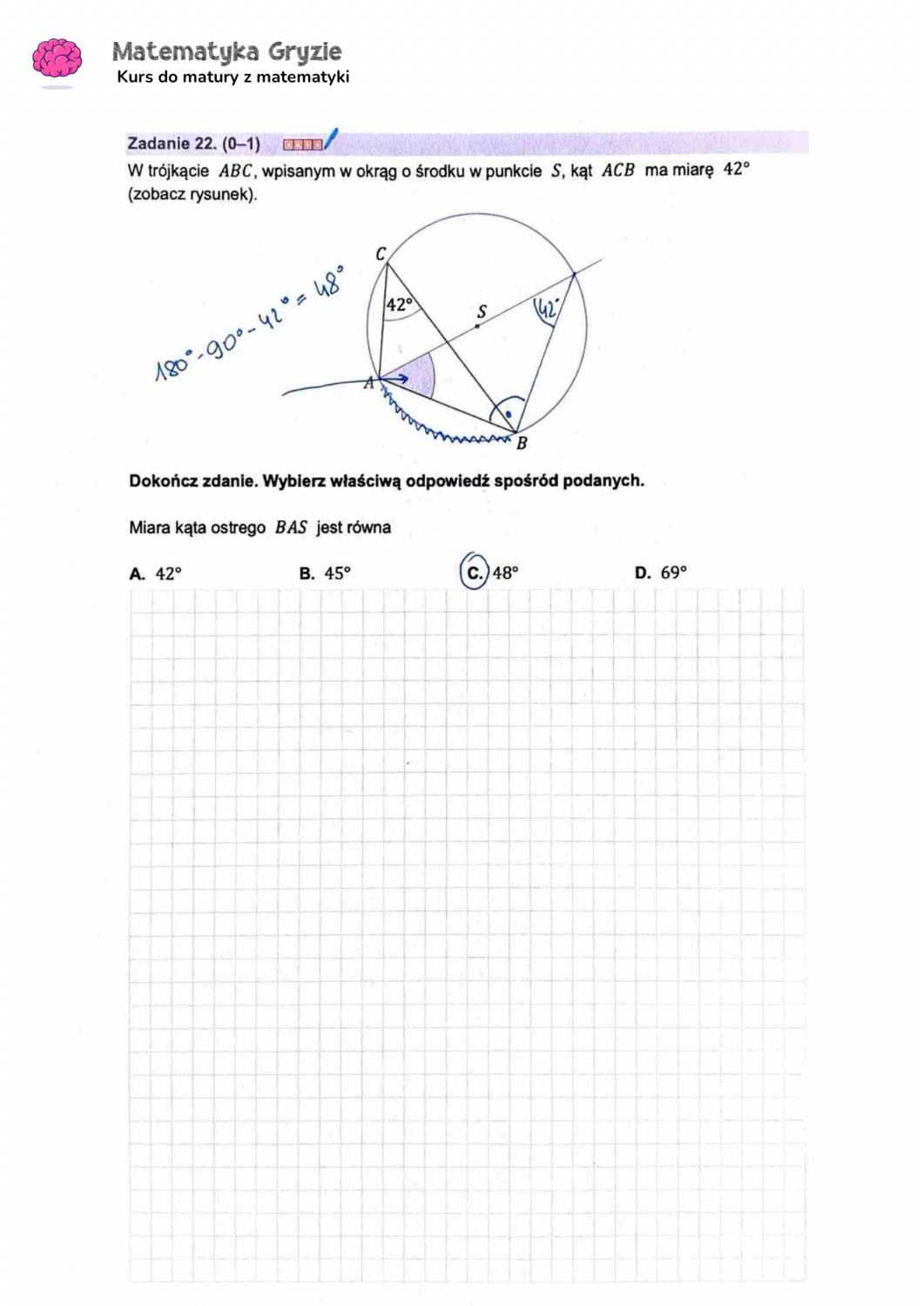 Zadanie 22  matura CKE matematyka