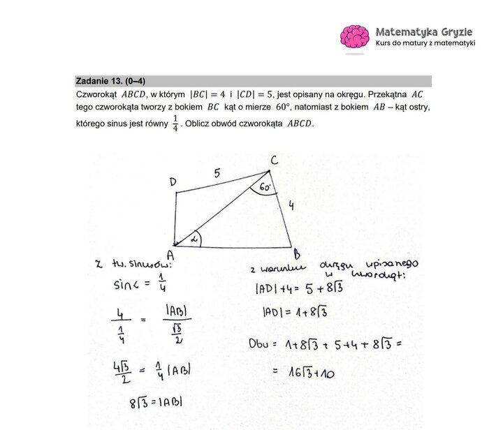 Stara matura zadanie 13