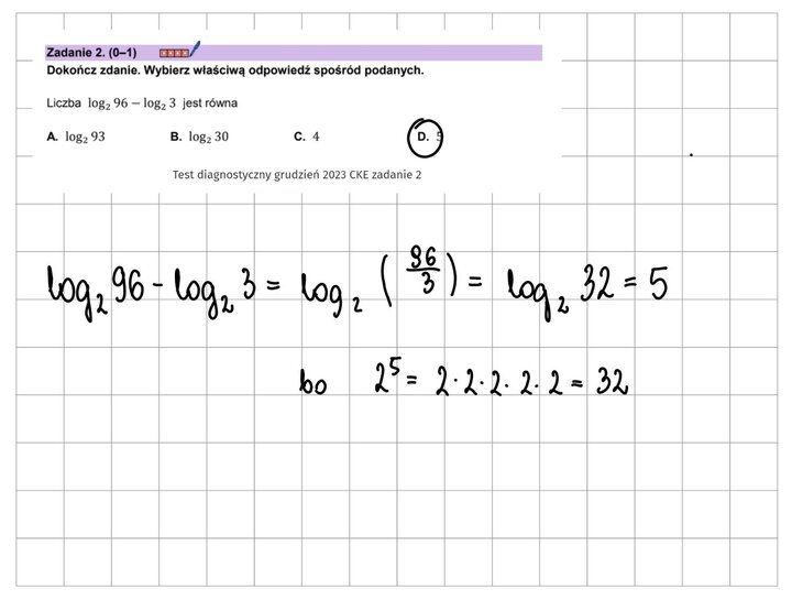Logarytmy zadania maturalne