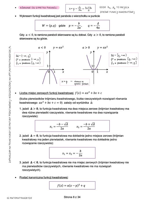 Tablice do nowej matury z dopisanymi wzorami cz.3, tablice maturalne