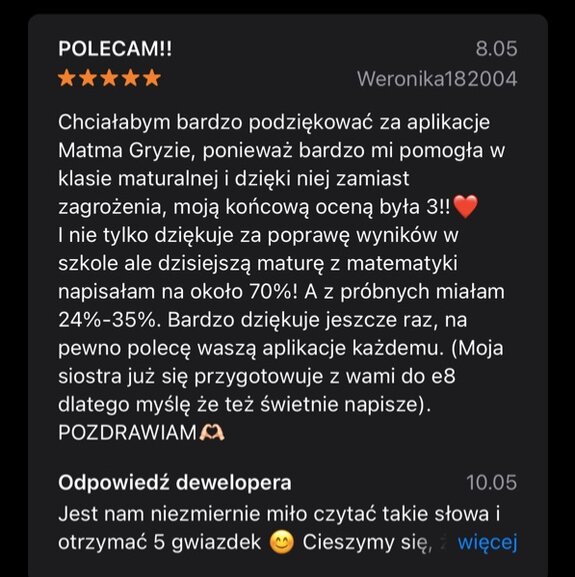 Opinie o Matematyka Gryzie