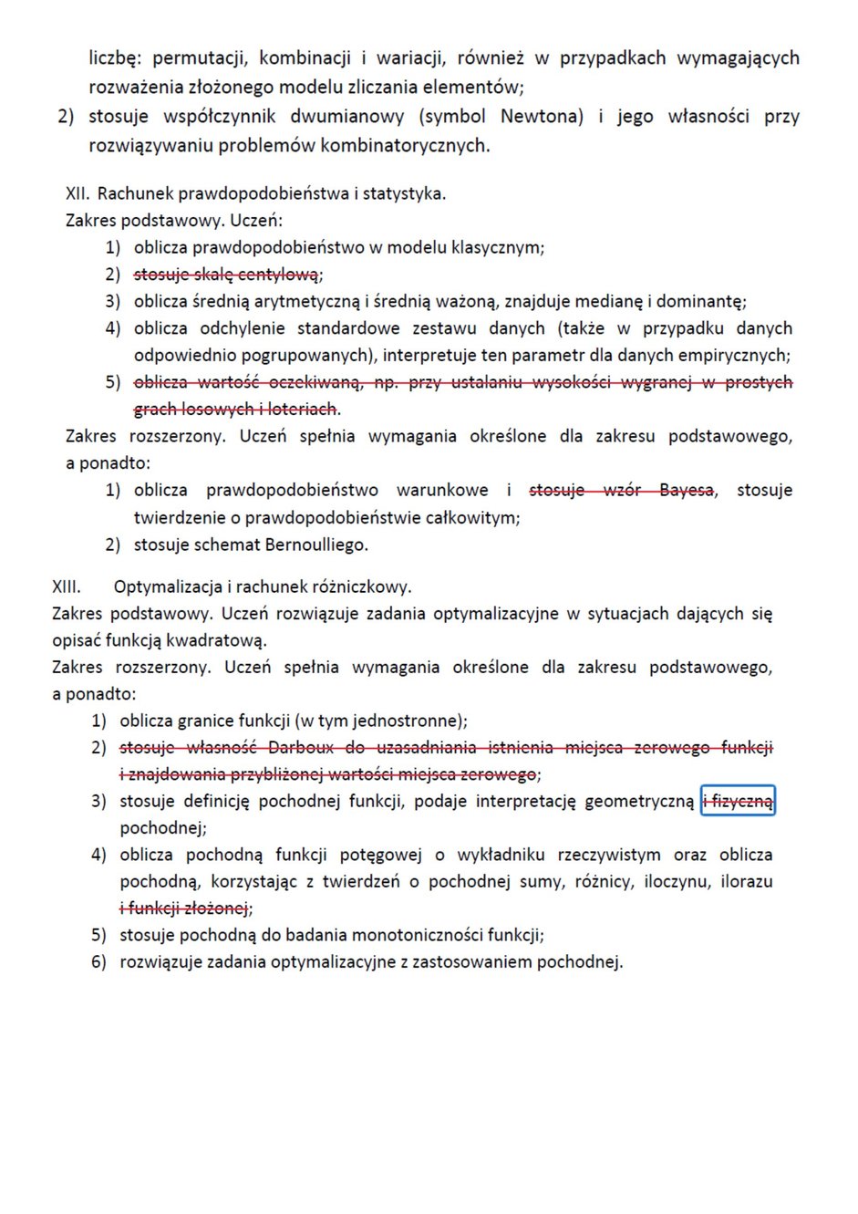 Wymagania na maturę z matematyki 2023 i 2024 