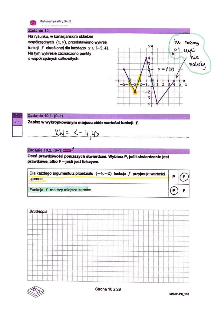 zadanie 10 i 11, matura próbna matematyka wrzesień 2022